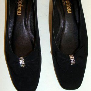 MAGDESIANS WOMENS BLACK SHOES PUMPS HEELS 8.5M